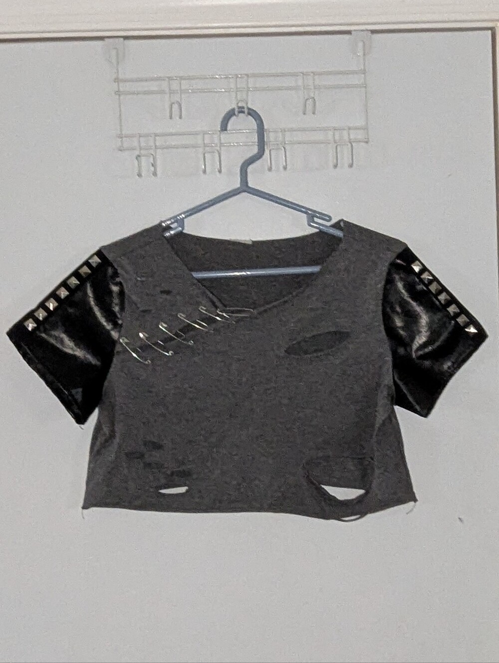 Spirit Halloween Punk Crop Top Lg